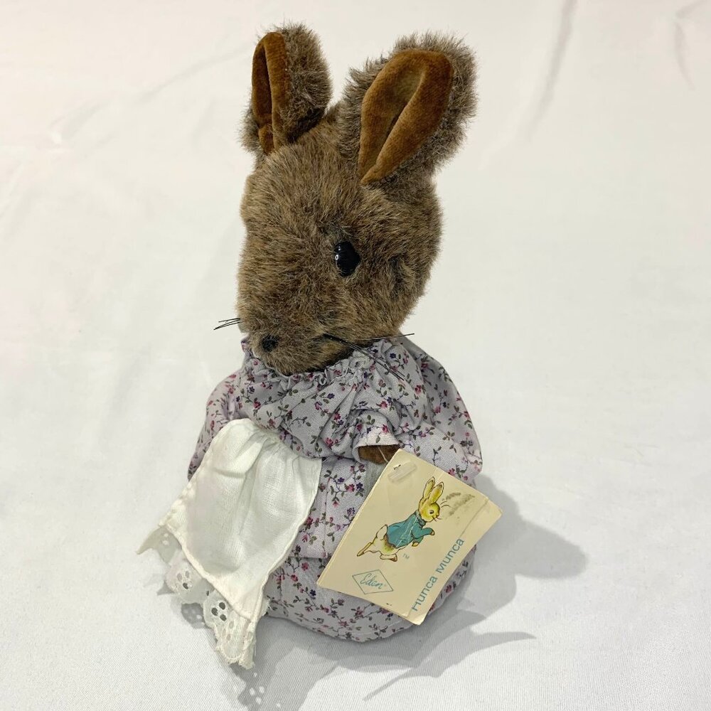Vintage 80s Eden Plush Hunca Munca With Original Tags Style No 30409